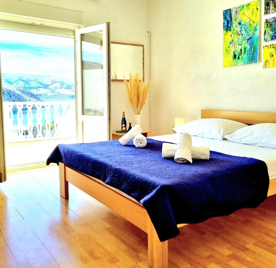 Stanko Sea View Apartment Metajna Bagian luar foto